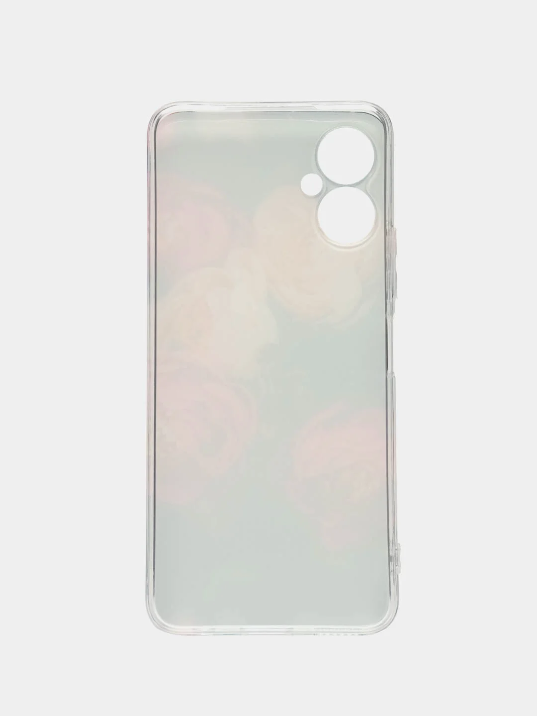 Кораллово-розовый чехол на Tecno Spark 9 Pro / Текно Спарк 9 Про прозрачный, с рисунком, защита камеры