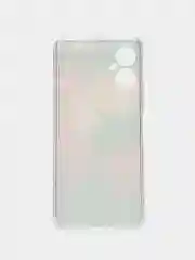 Кораллово-розовый чехол на Tecno Spark 9 Pro / Текно Спарк 9 Про прозрачный, с рисунком, защита камеры