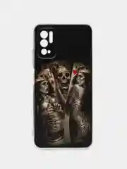 Оливковый чехол на Xiaomi Redmi Note 10T/10 5G/Poco M3 Pro / Сяоми Редми Нот 10T прозрачный
