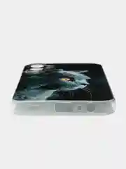 Тёмно-серый чехол на Samsung Galaxy A15 / Самсунг А15 прозрачный, с рисунком, защита камеры