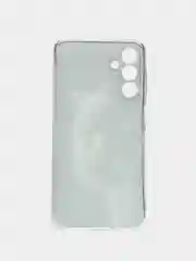 Тёмно-серый чехол на Samsung Galaxy A15 / Самсунг А15 прозрачный, с рисунком, защита камеры