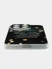Серый силиконовый чехол на Honor X8B / Хонор X8B прозрачный, с рисунком, защита камеры