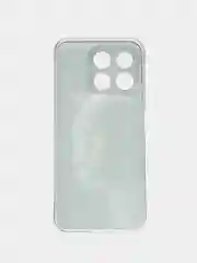 Тёмно-серый силиконовый чехол на Honor X8B / Хонор X8B прозрачный, с рисунком, защита камеры