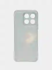 Фиолетовый силиконовый чехол на Honor X8B / Хонор X8B прозрачный, с рисунком, защита камеры