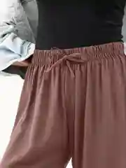Шоколадный брюки женские, широкие