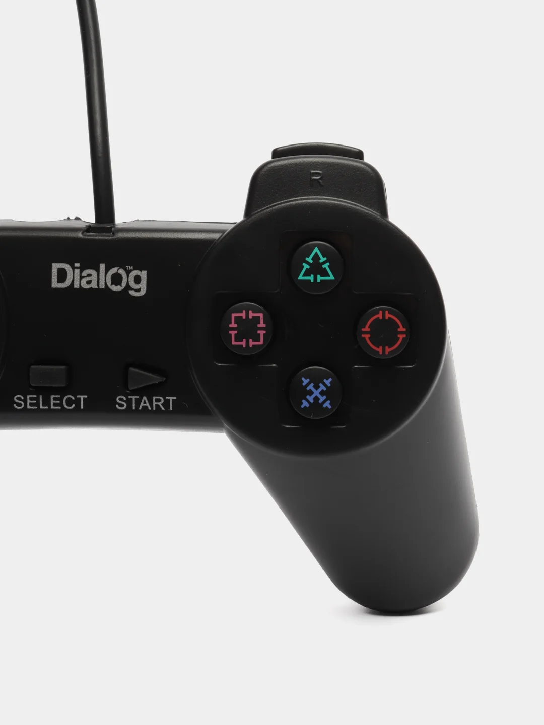 Черный геймпад для компьютера Dialog GP-A01, джойстик для пк
