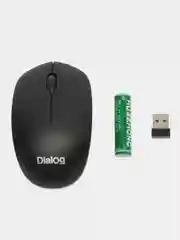 Черный мышь беспроводная компьютерная MROC-13U Dialog