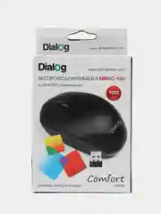 Черный мышь беспроводная компьютерная MROC-13U Dialog