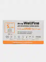 Иглы для шприц-ручек Веллфайн (WellFine) TW 32G, длина 5 мм, 100 штук