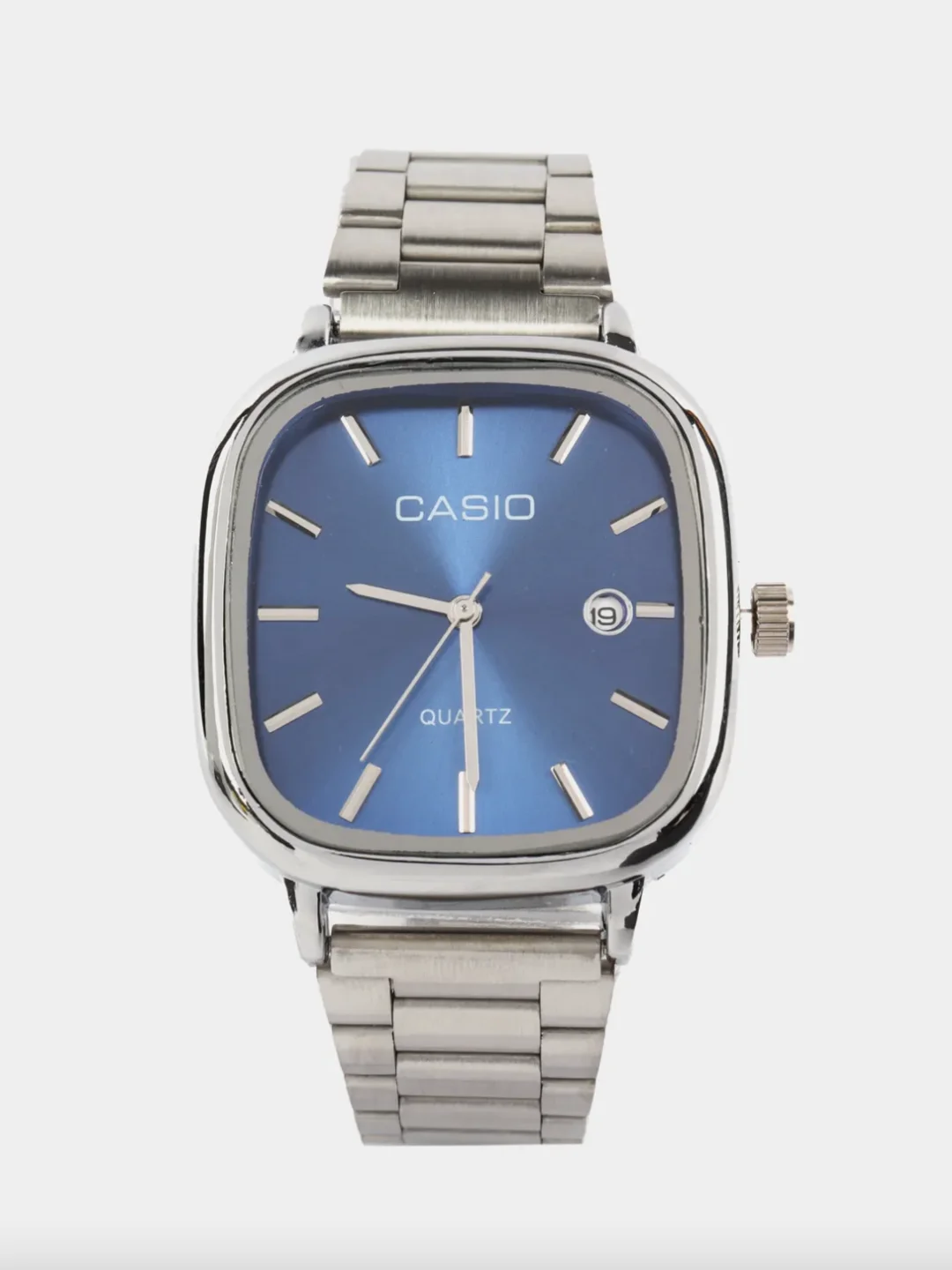 Серебряный часы мужские наручные Casio