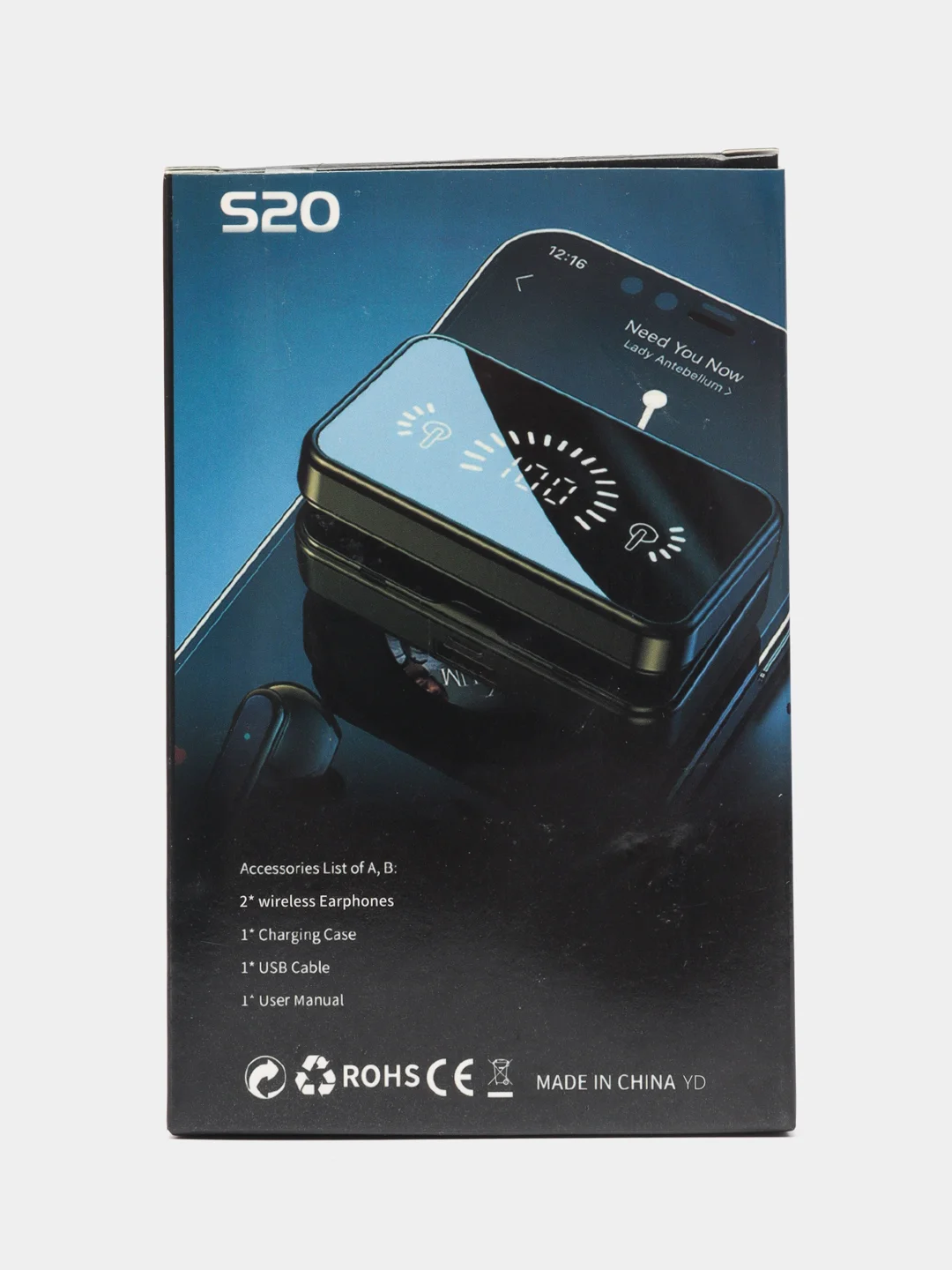 Наушники беспроводные A23022599 с микрофоном, Bluetooth, microUSB, USB