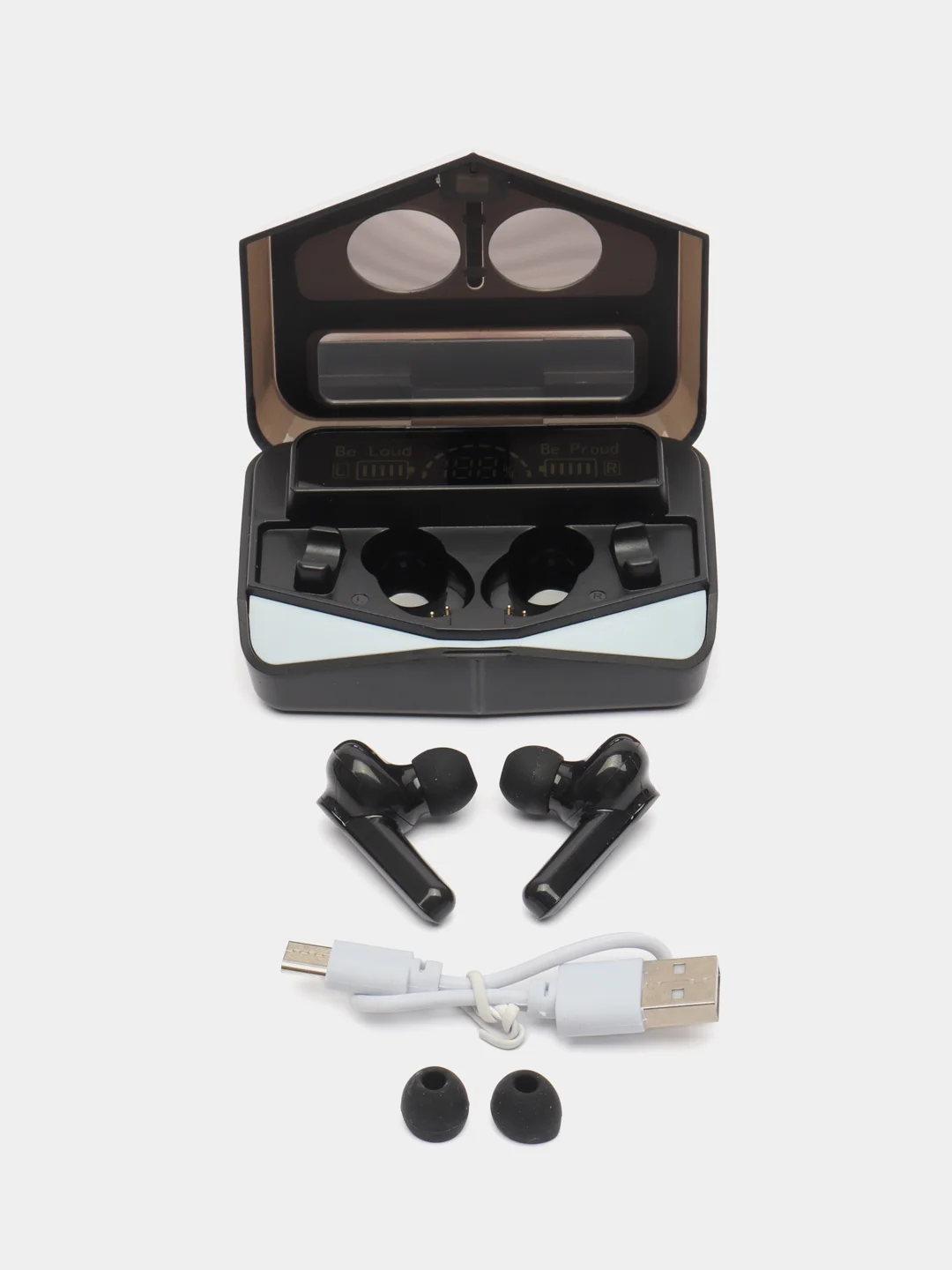 Наушники беспроводные М-28 с микрофоном, Bluetooth, microUSB, USB