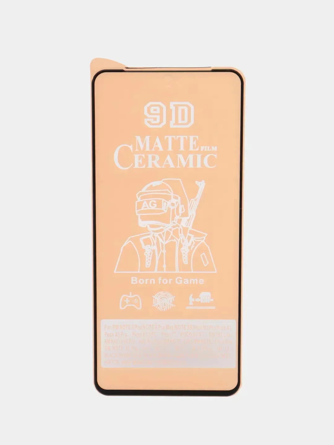 Черный защитная керамическая матовая пленка для Xiaomi Note 13 4G/Note 13 Pro 4G (Ноут 13 Про)