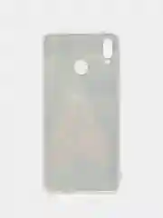 Коричневый силиконовый чехол на Honor 8X / Хонор 8Х прозрачный, с рисунком, защита камеры