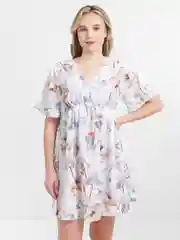 Голубой платье женское мини, шёлковое, лёгкое, летнее, пляжное, вечернее