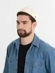 Бежевый кепка без козырька "Докер"