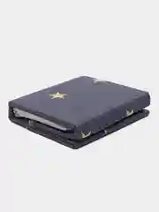 Индиго комплект постельного белья на резинке ПОЛУТОРКА, пододеяльник,простынь