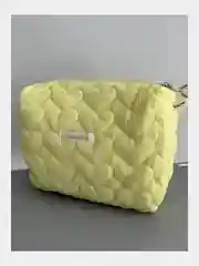 Желтый косметичка женская, мягкая косметичка