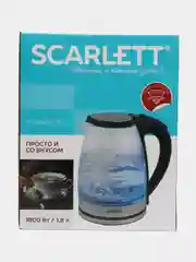 Чайник электрический Scarlett SC-EK27G35 1.8 л, прозрачный, серебристый