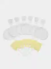 Набор одноразовой посуды на 6 персон. Тарелка 6шт., стакан 100 мл. 6 шт.,  вилка 6шт.,