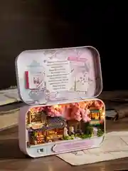 Подарочный интерьерный конструктор (Румбокс) Yarvita "Цветущая сакура" миниатюра DIY House