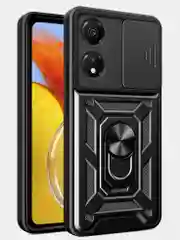 Красный чехол противоударный armors для Honor X5 Plus / Хонор Х5 + с защитой камеры