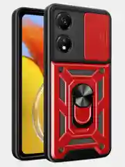 Красный чехол противоударный armors для Honor X5 Plus / Хонор Х5 + с защитой камеры