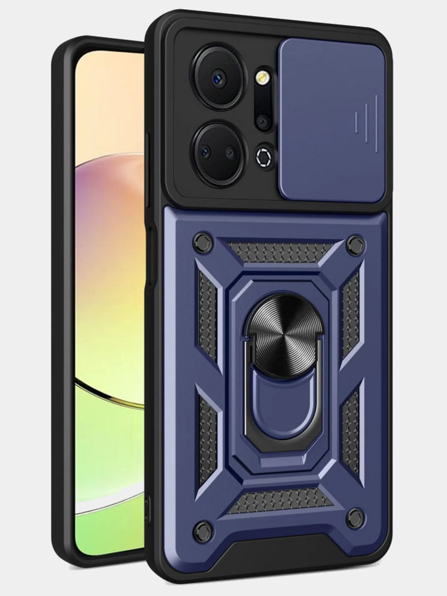 Золотой чехол противоударный armors для Honor X7A и Honor X7A Plus / Хонор Х7А и Хонор Х7А +