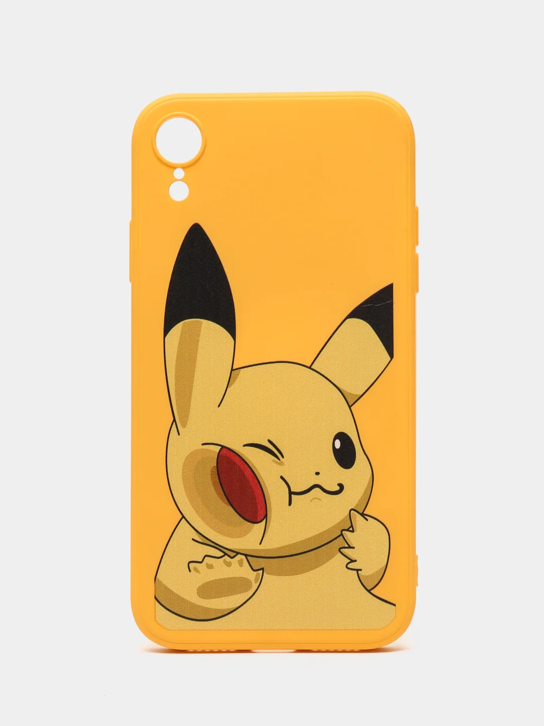 Желтый чехол силиконовый аниме "Pockemon. Пикачу"для IPhone 7/8 Plus X Xs XR Max 11 12 Pro Max 13