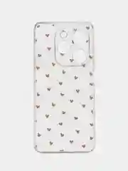 Коралловый меланж чехол на Tecno Spark Go 2024/20C / Текно Спарк Го 2024/20C прозрачный, с рисунком