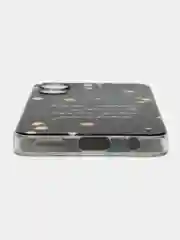 Серый чехол на Tecno Spark 9 Pro / Текно Спарк 9 Про прозрачный, с рисунком, защита камеры