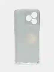 Фиолетовый силиконовый чехол на Realme C53/C51/Note 50 / Реалми С53/С51/Нот 50 прозрачный, с рисунком