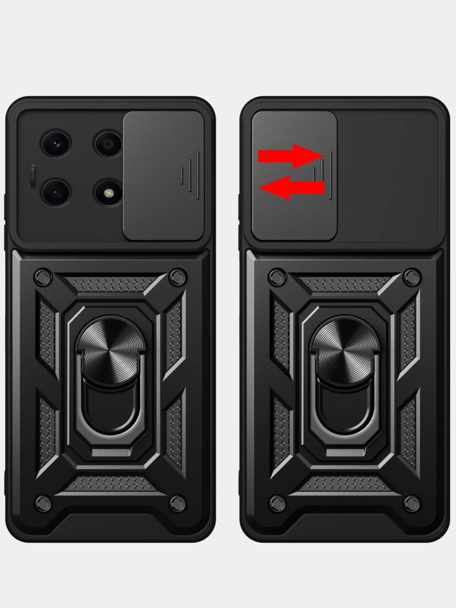 Зеленый чехол противоударный armors для Honor X8A / Хонор Х8А с защитой камеры