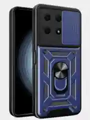 Темно-синий чехол противоударный armors для Honor X8A / Хонор Х8А с защитой камеры