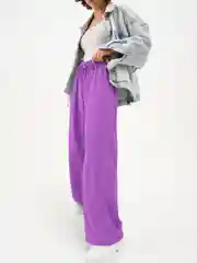 Аметистовый брюки женские, широкие