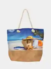 Синий пляжная сумка шоппер