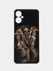 Оливковый чехол на Tecno Spark 9 Pro / Текно Спарк 9 Про прозрачный, с рисунком, защита камеры