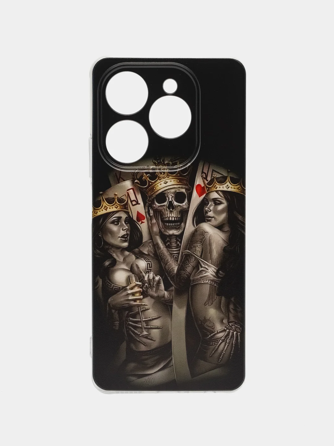 Оливковый чехол на Tecno Spark 20 Pro/20S Pro / Текно Спарк 20 Про/20S Про прозрачный, с рисунком