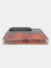Оранжевый чехол на Tecno Spark 20 Pro/20S Pro / Текно Спарк 20 Про/20S Про прозрачный, с рисунком