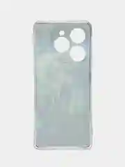 Синий чехол на Tecno Spark 20 Pro/20S Pro / Текно Спарк 20 Про/20S Про прозрачный, с рисунком