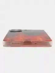 Оранжевый чехол на Xiaomi Redmi 13C/Poco C65 / Сяоми Редми 13C/Поко С65 прозрачный, защита камеры