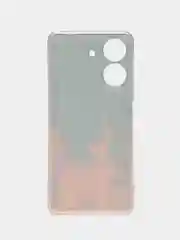 Оранжевый чехол на Xiaomi Redmi 13C/Poco C65 / Сяоми Редми 13C/Поко С65 прозрачный, защита камеры