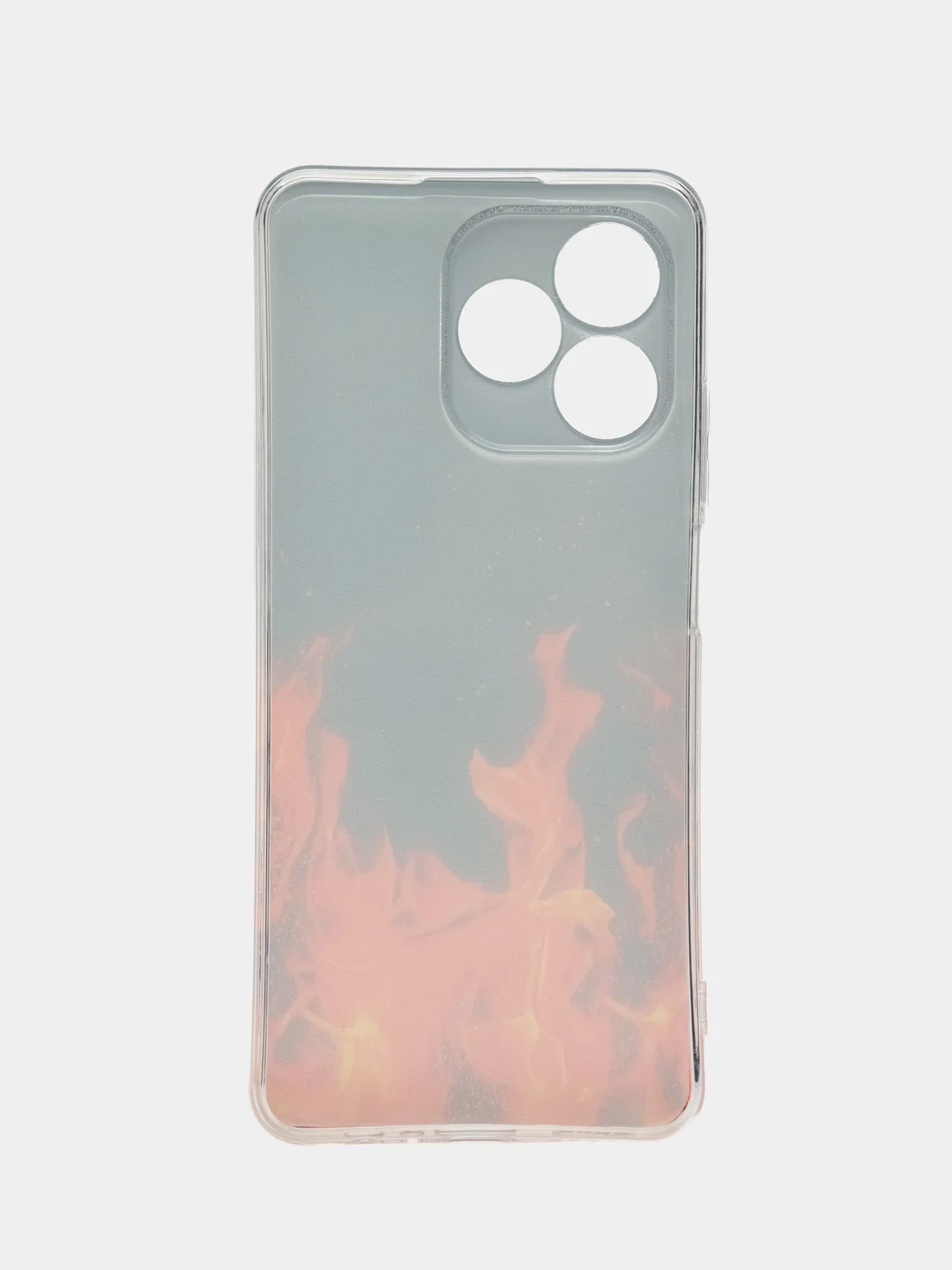 Оливковый силиконовый чехол на Realme C53/C51/Note 50 / Реалми С53/С51/Нот 50 прозрачный, с рисунком