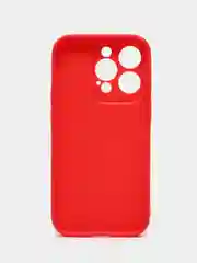 Красный чехол для iPhone 14 Pro / Айфон 14 Про, силиконовый, цветной, матовый