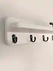 Белый ключница с полкой, на стену