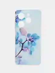 Лазурный чехол на Tecno Spark Go 2024/20C / Текно Спарк Го 2024/20C прозрачный, с рисунком