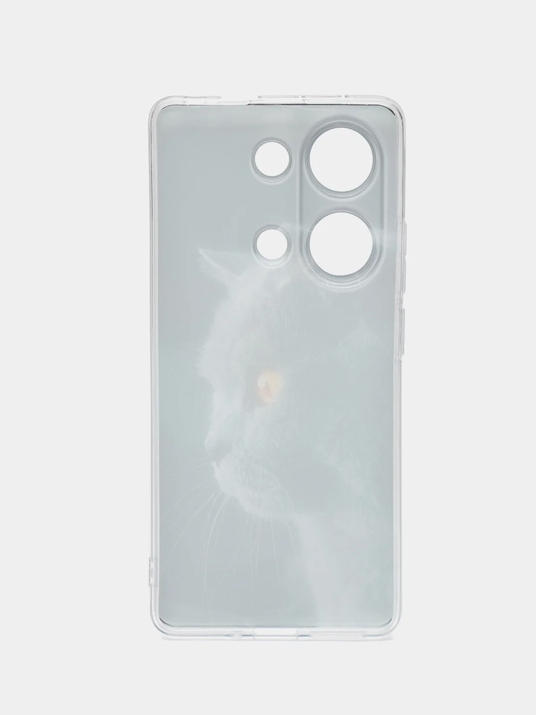 Тёмно-серый чехол на Xiaomi Redmi Note 13 Pro 4G/Poco M6 Pro 4G прозрачный, с рисунком, защита камеры