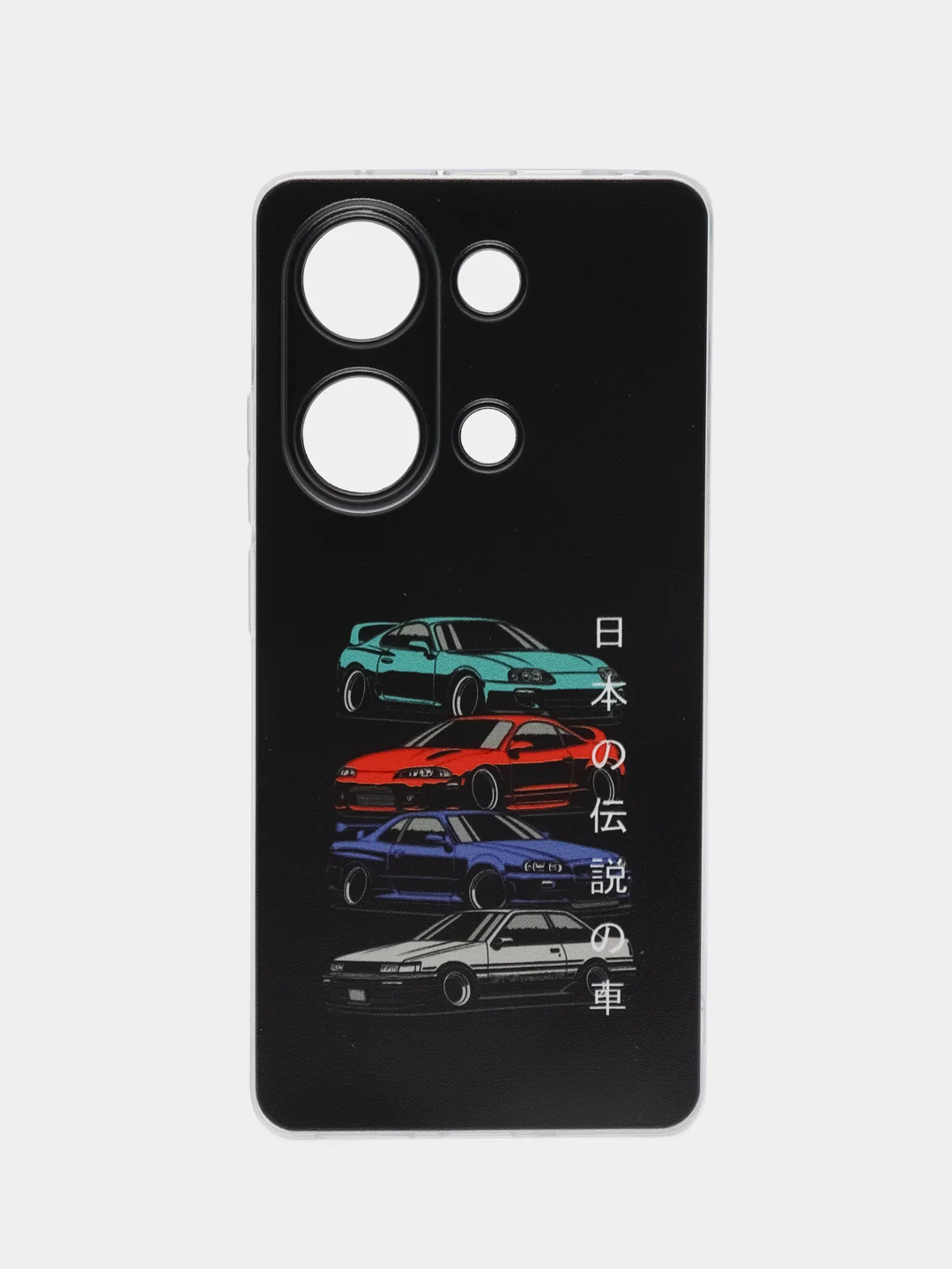 Хром чехол на Xiaomi Redmi Note 13 Pro 4G/Poco M6 Pro 4G прозрачный, с рисунком, защита камеры