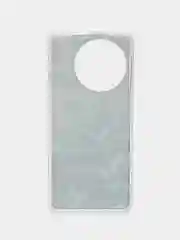 Бирюзовый силиконовый чехол на Vivo V30e / Виво В30е прозрачный, с рисунком, защита камеры
