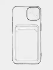 Молочный чехол для Apple iPhone 14, 13, Pro/ Pro Max/ Plus/ Mini силиконовый BROSCORP, защита камер